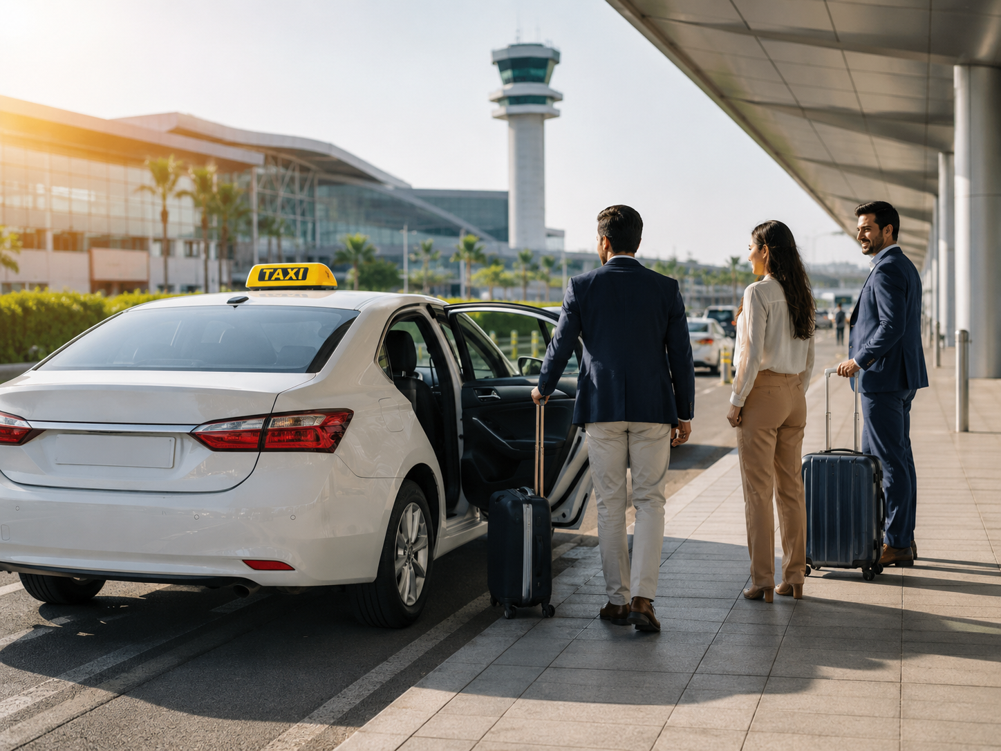 Airport taxi pickup service